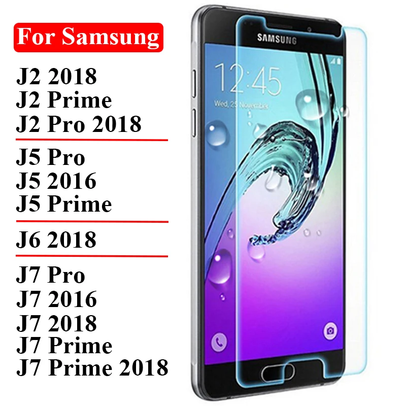 Защитное стекло для samsung galaxy j6, защитная пленка для экрана j2, j5, j6, j7 pro prime,, закаленное стекло, Защитная пленка для экрана 9h