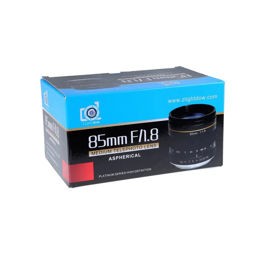 Компактный размер 85 мм F1.8-F22 ручная фокусировка портретный объектив камеры для 550D 600D 700D 5D 6D 7D 60D DSLR камера s