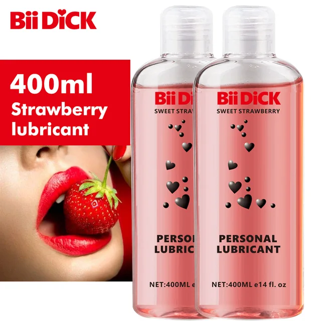 400ml Strawberry Flavor Lubricant Anal Grease for Sex Lubricant Lube Gel Vagina Lubrication Fruit Taste Water Based Oil Oral Sex 1