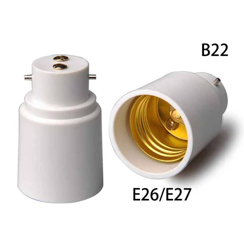 

Universal Adapter B22 to E27 Screw Socket Lamp Holder LED Halogen Light Bulb Converter Adapter CE RoHS Socket Change