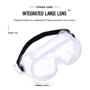 

2020 Transparent Safety Glasses Dust-Proof Glasses Working Glasses Dental Eyewear Splash Protective Anti-wind Glasses Goggles
