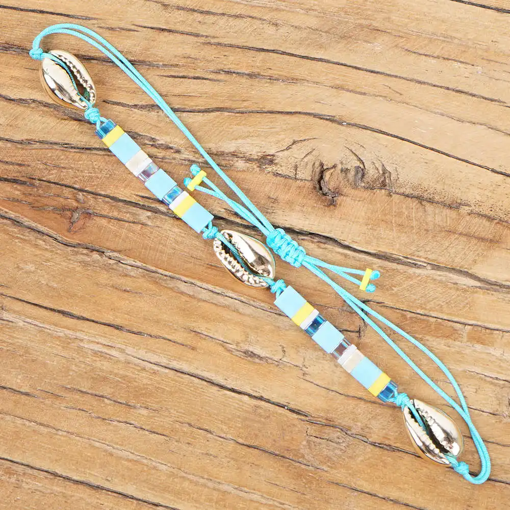 Shinus Miyuki Tila бисера оболочка браслета браслет bileklik Loom богемные Bijoux ручной работы Pulseras Mujer ювелирные изделия из натурального камня
