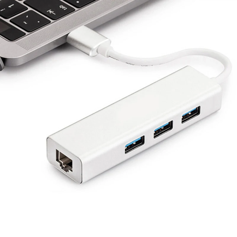 3-Порты и разъёмы USB 3,0 концентратор с Ethernet usb-хаб, Sup Порты и разъёмы ing RJ45 10/100/1000 Мбит/с Ethernet сетевой usb-хаб совместима с iMac мА