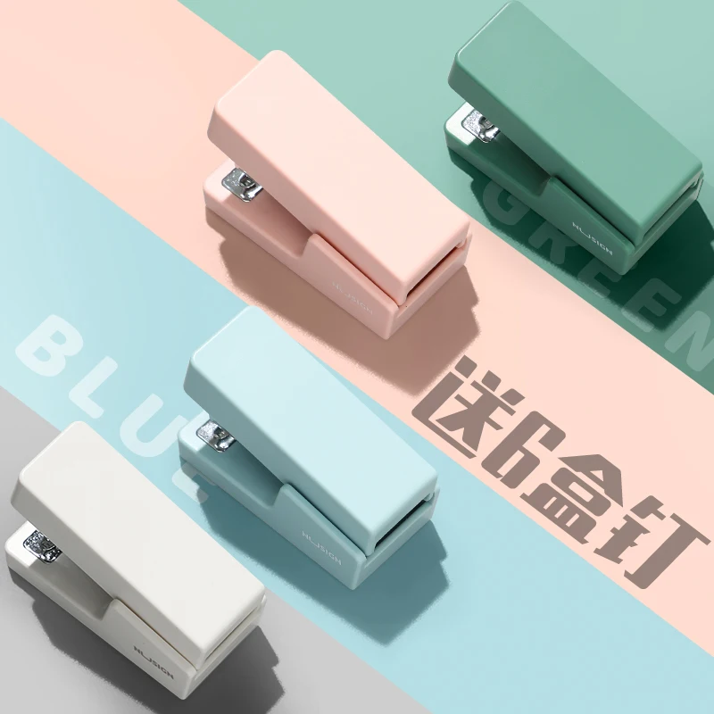 Deli Mini Stapler Machine With Staples 24/6 26/6 Samll Fashion Paper Stapler for Stationery Office Accessories School Supplies