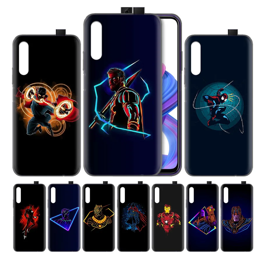

Silicone Case Cover for Huawei Honor 8X 8C 8A 8S 9X 10 20 20i V20 Play Y5 Y7 Y9 Lite Pro Prime 2019 Nova 4e Thanos Avengers Artw