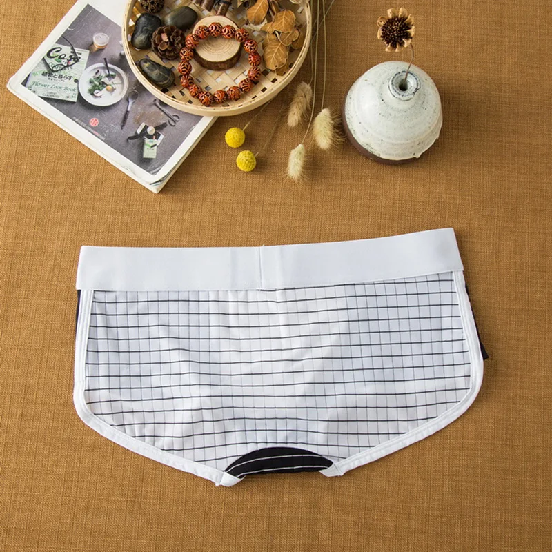 PUIMENTIUA Shorts Mens Brief Underwear 2020 New Cotton Pacthwork Underpants Sexy Briefs Shorts Men Underwear Plus Size M-XL