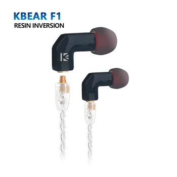 

KBEAR F1 Balanced In Ear Earphone Armature Driver Headphone High-End HIFI Bass Headset DJ Monitor Earphone Earbuds For phones