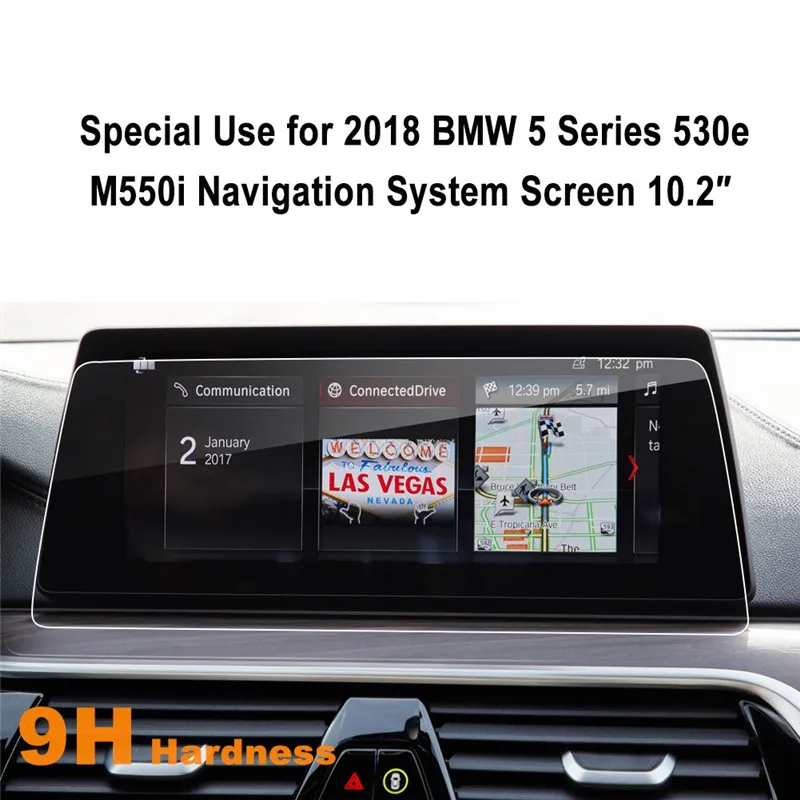 

For BMW 5 Series G30 530e M550i 10.2-Inch Screen Protector Anti Scratch High Clarity Tempered Glass Touch Screen Protector