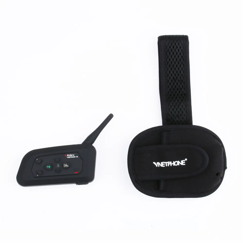 Motorcycle Bluetooth walkie talkie V4C National Level 5 waterproof 530mAh battery Headphone wireless walkie talkie Headset