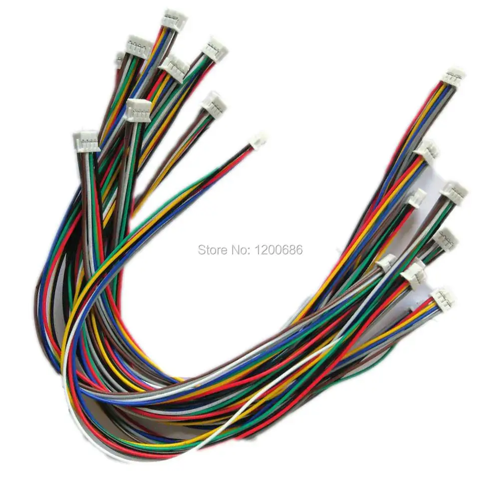 24AWG 500 мм PHD2.0 JST 2 0 Шаг PHD PHDR-8VS 8-контактный разъем жгут проводов двойная головка
