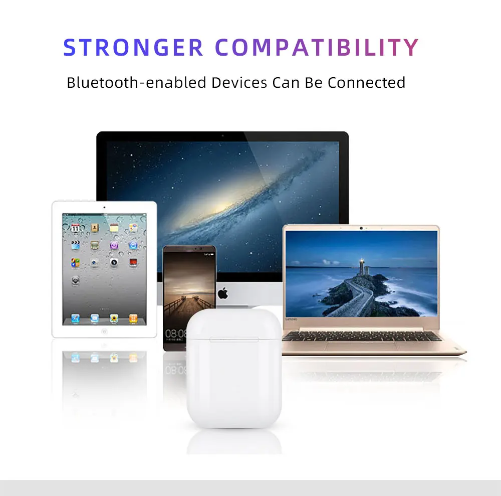 I12 tws матовые Bluetooth наушники беспроводные наушники свободные руки бизнес наушники спортивная Гарнитура Bluetooth Музыкальные наушники
