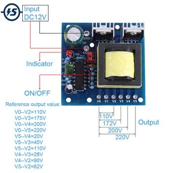 

DC-AC 150W Inverter Step UP Power Supply Module Boost DC 12V to AC 110V 220V Voltage Converter