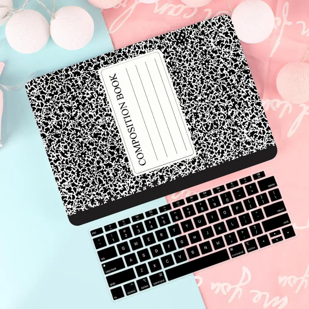 X052 Чехол с милым рисунком для Apple MacBook Pro Air, 13, 15 дюймов, сенсорная панель/touch ID, A2159, A1932, A1706, A1990, Твердый чехол+ Бесплатный подарок - Цвет: X052