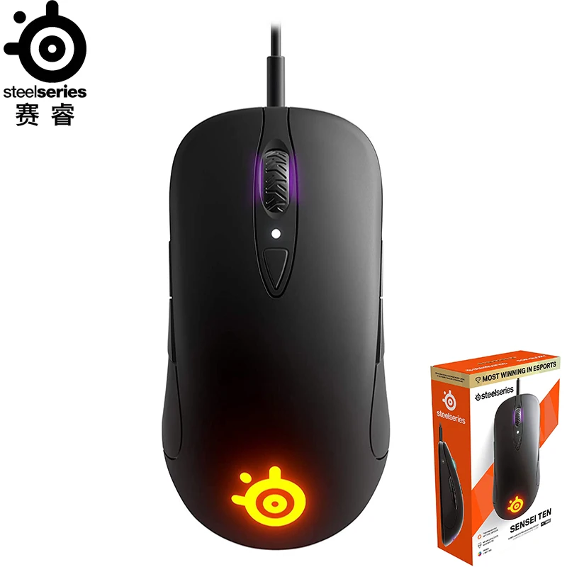 Оригинальная проводная мышь SteelSeries Sensei Ten 18000 CPI TrueMove Pro оптическая игровая E sports PUBG