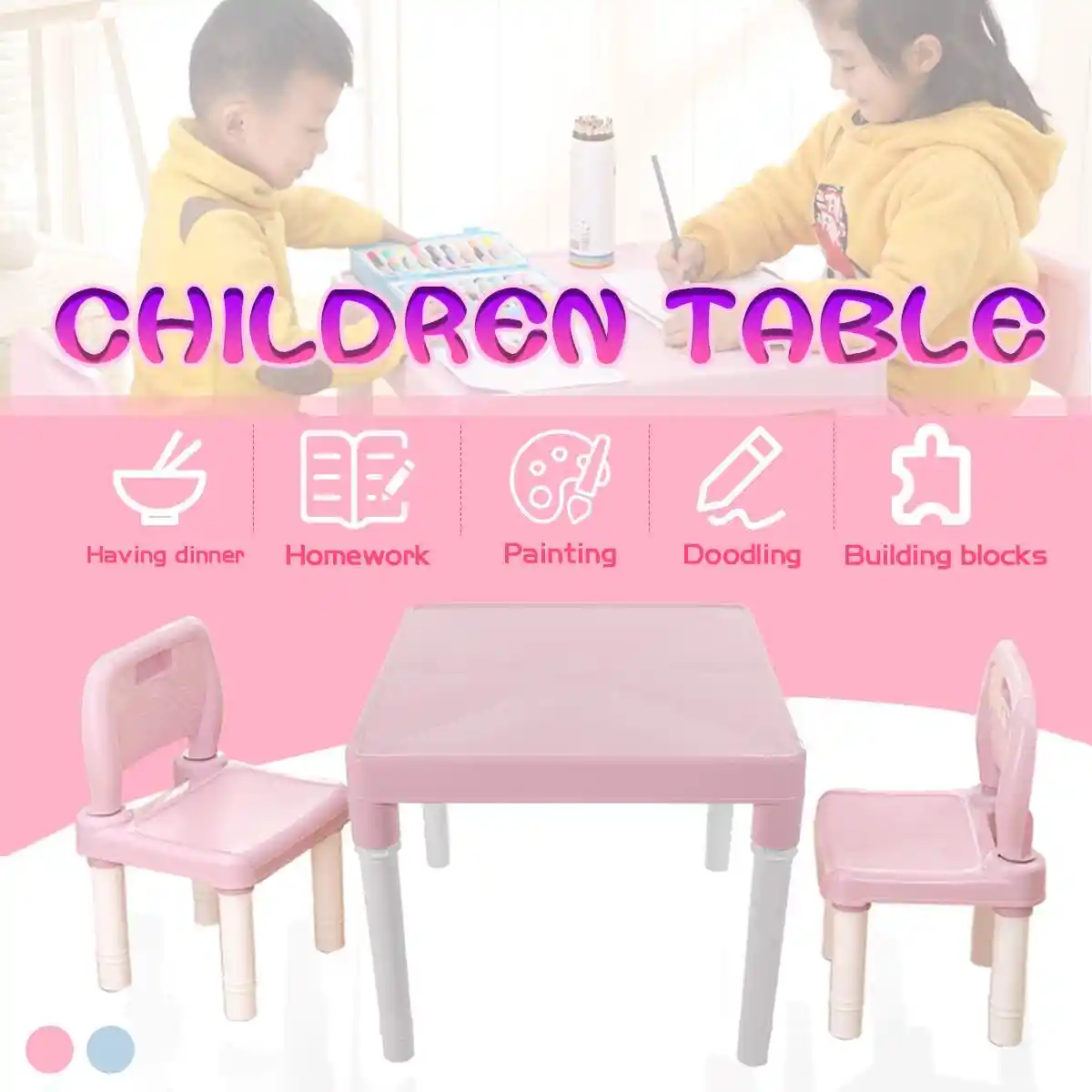 foldable table and chairs for toddlers