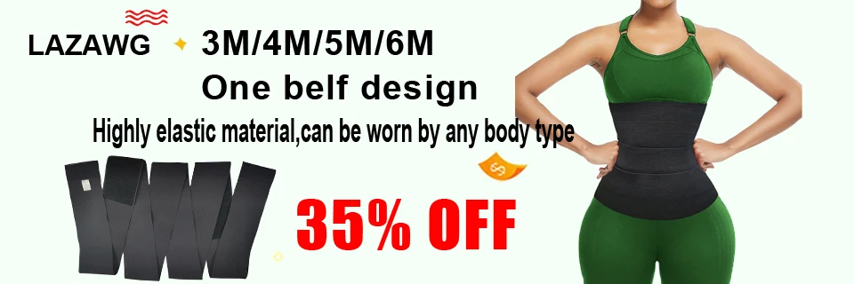 LAZAWG Neoprene Sweat Waist Cincher Women Firm Belly Control Faja Sauna Hot Thermo Body Shaper Waist Trainer Sport Girdle Shaper spanx thong