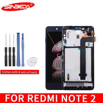 

5.5'' Original LCD For Xiaomi Redmi Note 2 LCD Display Touch Screen Digitizer Assembly With Frame For Redmi Note 2 LCD Screen