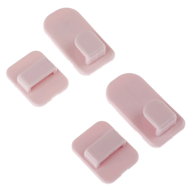 pink 4 шт. кондиционер пульт дистанционного управления вешалка ключ практичный настенный держатель для хранения крепкие Пластиковые Крючки липкий крючок набор ТВ - Цвет: pink