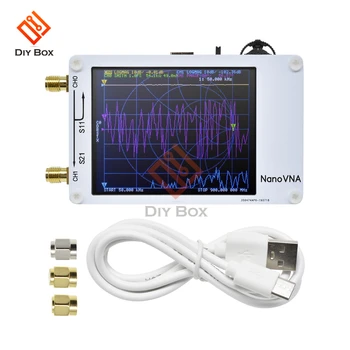 

White 2.8" 50KHz-900MHz Touchscreen 50KHz-900MHz NanoVNA Vector Network Analyzer Shortwave HF VHF UHF Antenna Analyzer Kit