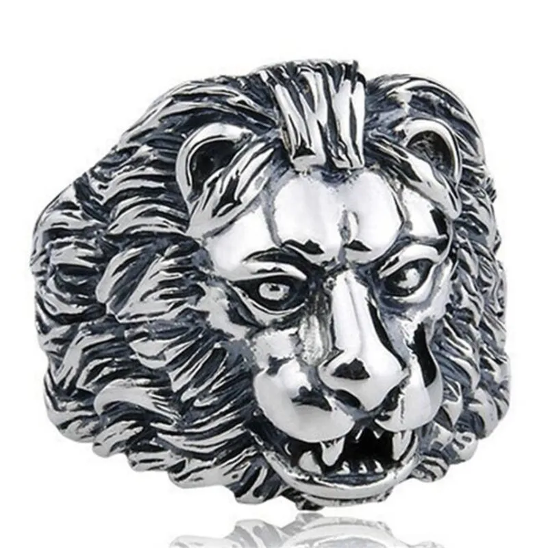 FDLK готическое кольцо в стиле панк для мужчин ретро мужское кольцо из нержавеющей стали преувеличенный, жесткий зверь, волк, Лев, тигр, бульдог, изысканный