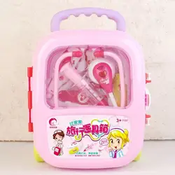 Jouet de médecin pour enfants, 1 ensemble, exercice de compétences sociales, chariot en plastique Anti déformation, Kit de jouets médicaux, jouet pour la maison 
