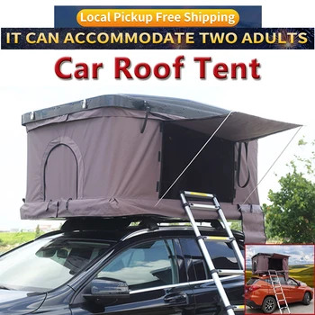 

Camping Car Roof Tent Outdoor Family Camping Canopy Waterproof Self-driving Tour Weatherproof Car Rooftop Shed with Ladder