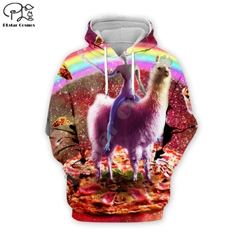 

New Brand Hoodies Men Women Space Galaxy Pyramid Pizza Cats Hoodie Sweatshirt Sportswear Tracksuit Pullover 3D Clothes GA006
