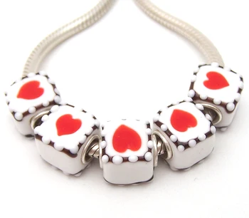 

JGWGT 893 5X 100% Authenticity S925 Sterling Silver Beads Murano Glass beads Fit European Charms Bracelet diy jewelry Lampwork