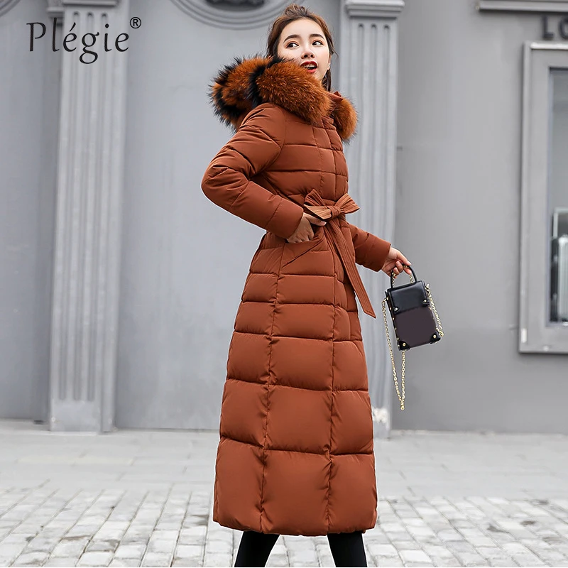 

2020 Winter Women Hooded Coat Fur Collar Thicken Warm Long Jacket Plus Size 3XL Outerwear Chaqueta Feminino Female Parka