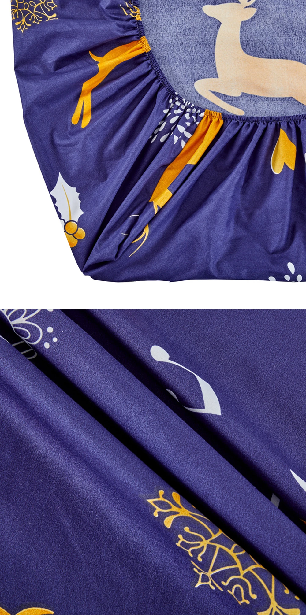 80-220cm Fashion Print Bed Mattress Cover Waterproof Mattress Protector Pad Fitted Sheet Separated Water Bed Linens with Elastic