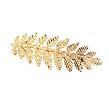 

1PC Goldleaf Wedding Beautiful Metal Hairpin Delicate Attractive Party Hair Clip Hair Ornament for Women Children