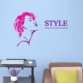 

Hair Salon Wall Decal Sticker Barber Shop Scissor Vinyl Window Decals Decor Mural Hairdresser Glass Beauty Salon Sticker