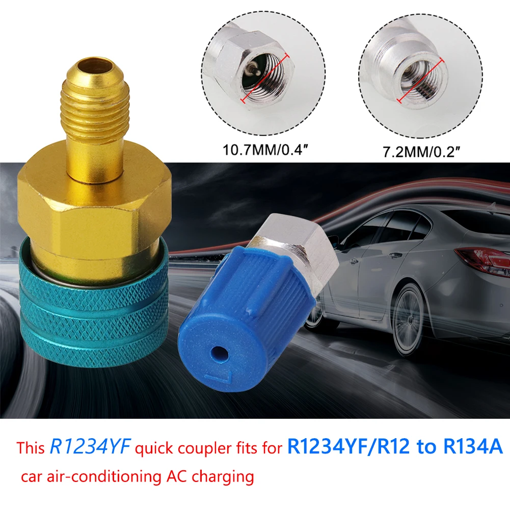 Low Side Quick Coupler R1234YF to R134a R-12 R-134a Hose Adapter Connector Outdoor Anti-resistance Repairing Parts | Автомобили и