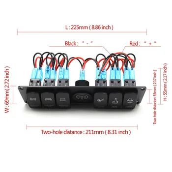 

Flame-retardant Rocke Switch Panel Waterproof 8.86x2.72x2.17 Inches Accessories