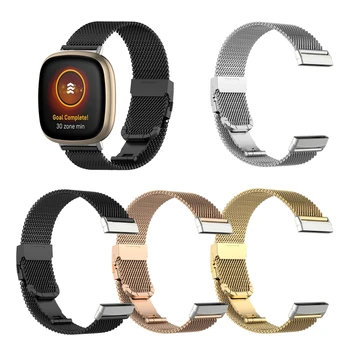 

Replacement Staineless Steel Strap Band Metal Belt Women Men Watch Band for -Fitbit Sense / Versa 3 Bracelet Watchband