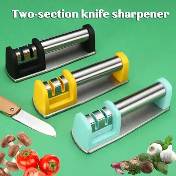 

Knife Sharpener 2 Stages Professional Kitchen Sharpening Stone Grinder knives Whetstone Tungsten Diamond Ceramic Sharpener Tool