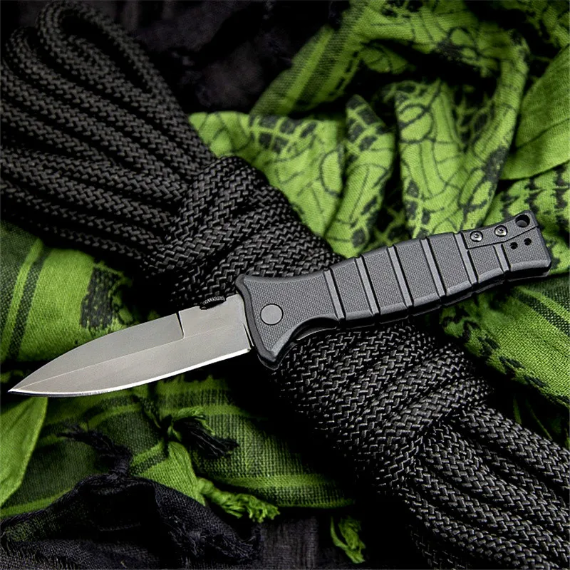 1 шт. OEM 3425 карманный складной нож 8Cr13 черное лезвие нейлон стекло волокно ручка тактические ножи с розничной коробкой