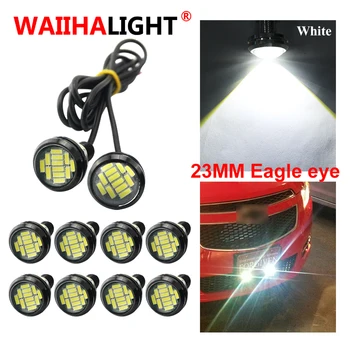 

10Pcs 23MM Car Eagle Eye LED Light Car DRL Daytime Running Waterpproof Fog Light Motorcycle Screw Lamp Backup Signal Light Bulb