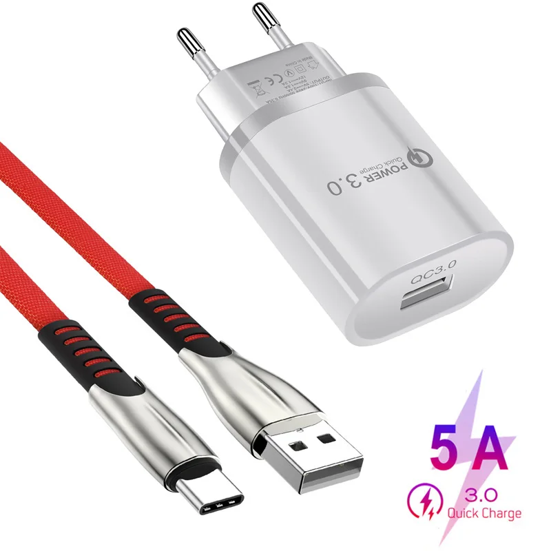 USB кабель для быстрой зарядки Тип C QC 3 0 передачи данных Xiaomi 9 9T Pro Note 10 Redmi 8 8A K20 7 8T
