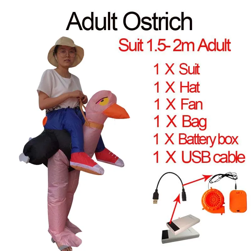 Fantasy Men Adult Unicorn Inflatable Dinosaur Costume Willy Ghost Sumo Anime Cosplay Halloween Dinosaur Costume For Kid Women (13)