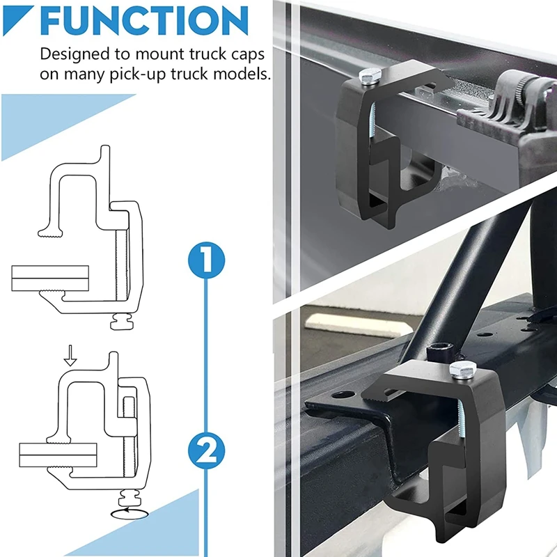 Other Parts & Accessories 4 Pack Truck Topper Clamps Mounting Clamps