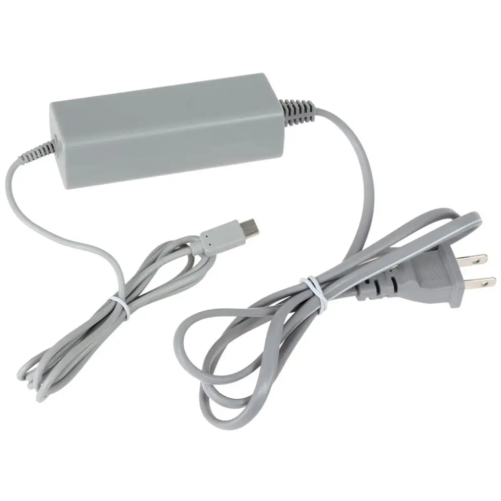 Portable AC Power Supply Adapter Charger Fit for Nintendo / Wii U Gamepad Remote Controller