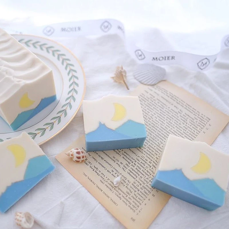 Silicone Column Mold Soap Mould Tube Mold Soap Fondant Cake Decorating Tools Handmade DIY Heart Star Moon Soap mold