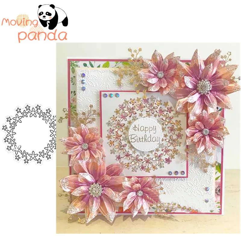 

wreath Metal Cutting Dies New 2019 for Card Making DIY Scrapbooking Embossing Cuts Paper Stencil Craft Fish Dies