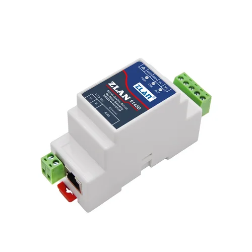 ZLAN 5143D Din 레일 직렬 RS485-이더넷 TCP IP 서버 이더넷 컨버터, 어댑터 옵션 포함 2