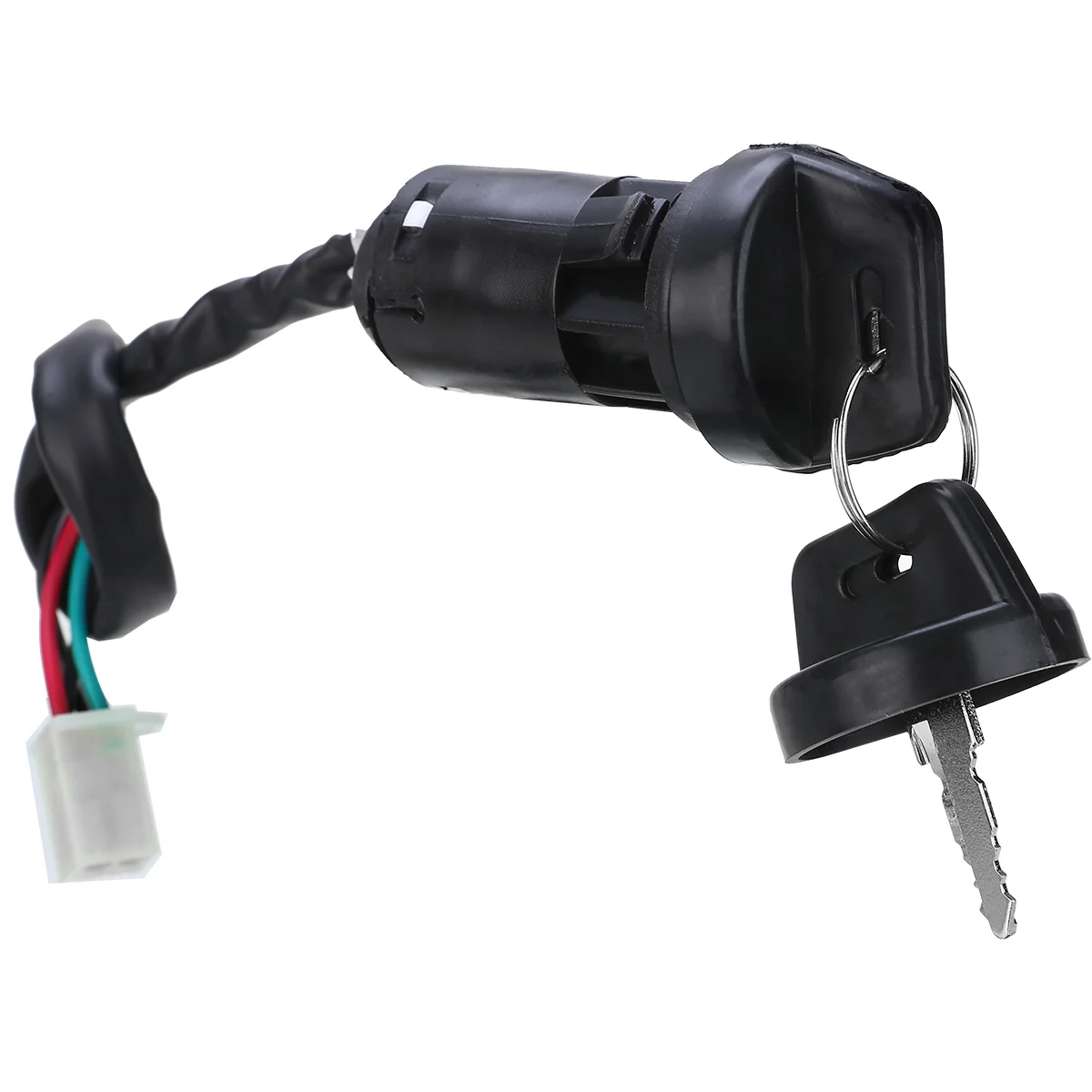 6v/12v/24v 4 Wires Universal 2 Ignition Keys Start Switch Door Lock Key Motorcycle Accessories for On-road Off-road