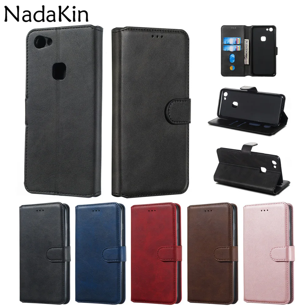 

Luxury Leather Book Shell Case for VIVO Y83 Y81 Y91i Y91C Flip Cover With Card Money Pocket