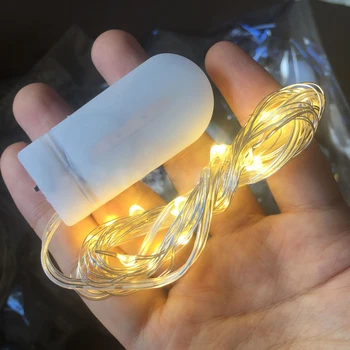 

Button battery box copper lamp cake bouquet immortal flower gift box bar courtyard room decoration LED string lamp