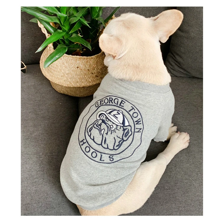 Spring Dog Clothes Cotton Coat for Small Dogs French Bulldog Clothing Chihuahua Jacket Letter Print Pet Puppy Costume XQ133
