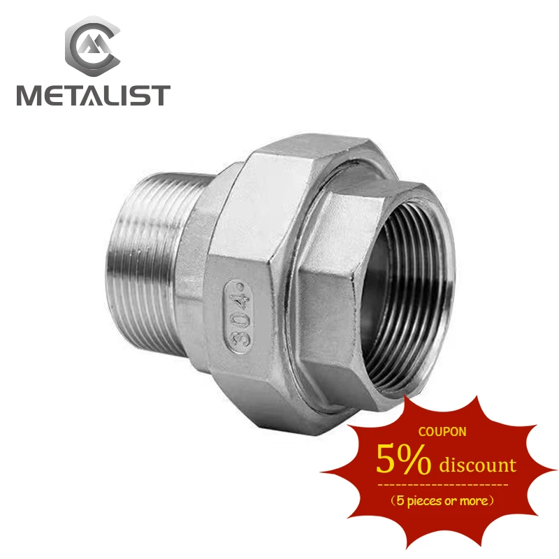 Металлический штуцер 1/4 &quotDN8 BSP с внутренней и наружной резьбой DN8 SS304